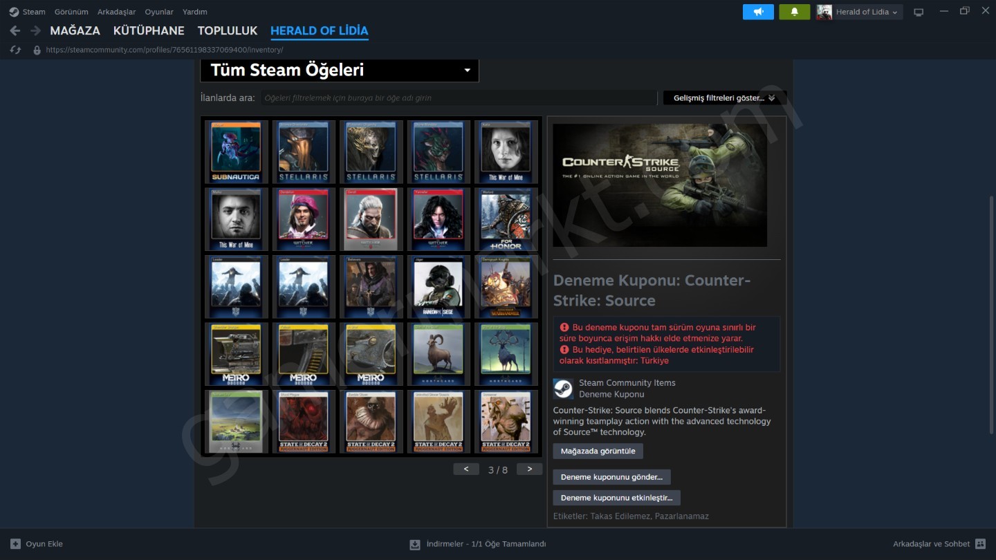 Steam Hesabı — RDR2, Cyberpunk 2077, God of War, Hogwarts Legacy (#1146346)