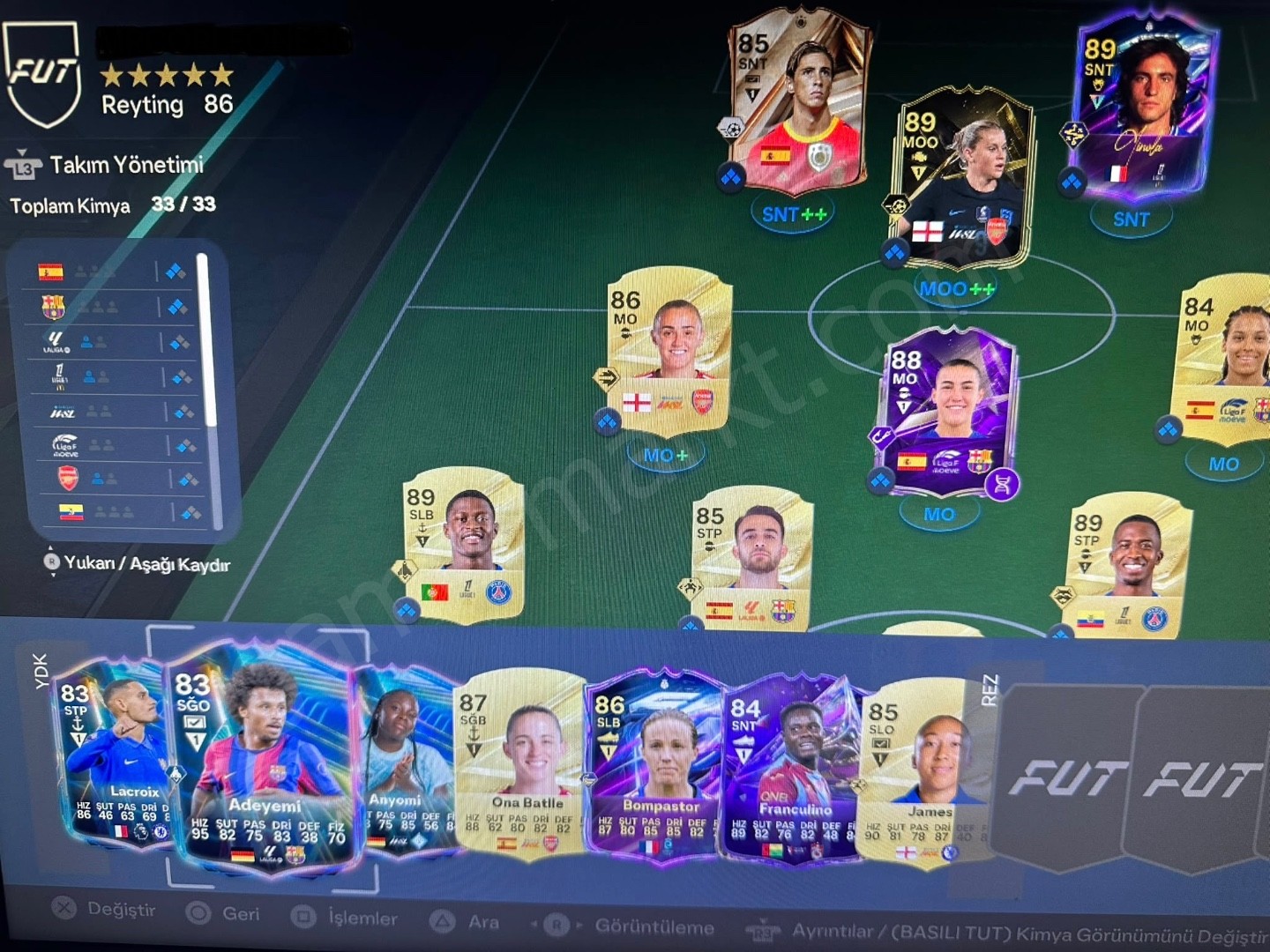FC 27 EA PC HESABI 89 Ginola hero imzalı 13.000.000 değerinde (#1150873)