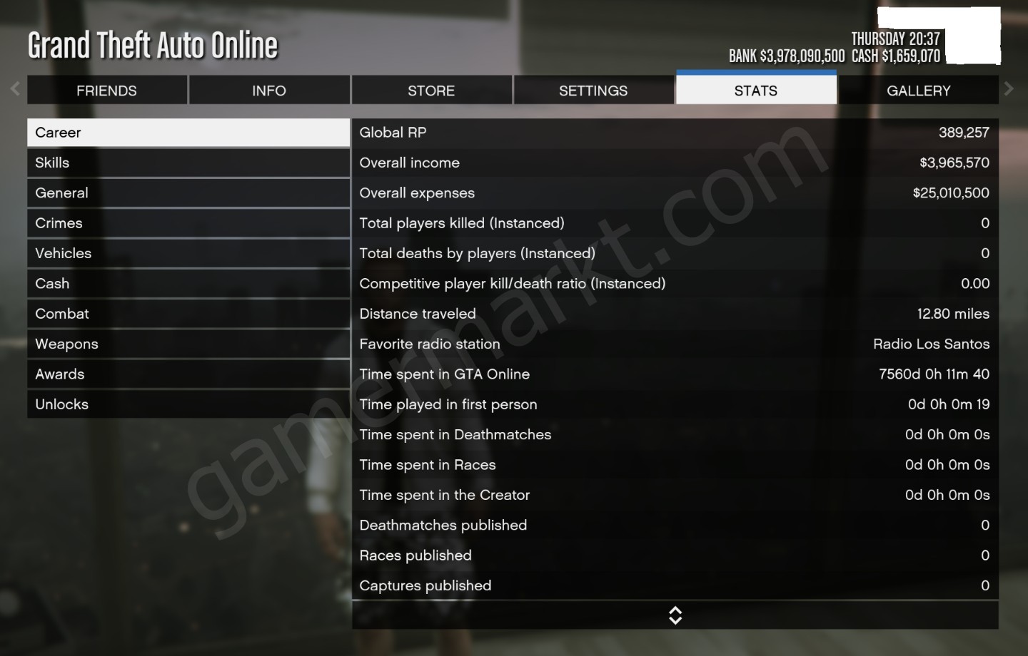 MEGA FORTUNE GTA 5 Online Account | Rank 2626+ | $3.97 BILLION Cash | All Businesses & Properties | (#1151965)