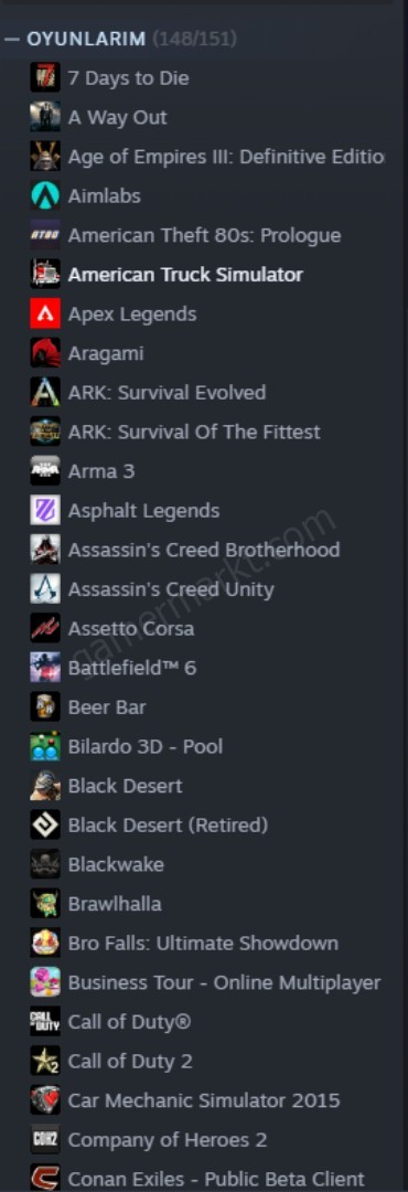 uygun 150 oyunlu steam hesap (#1152033)