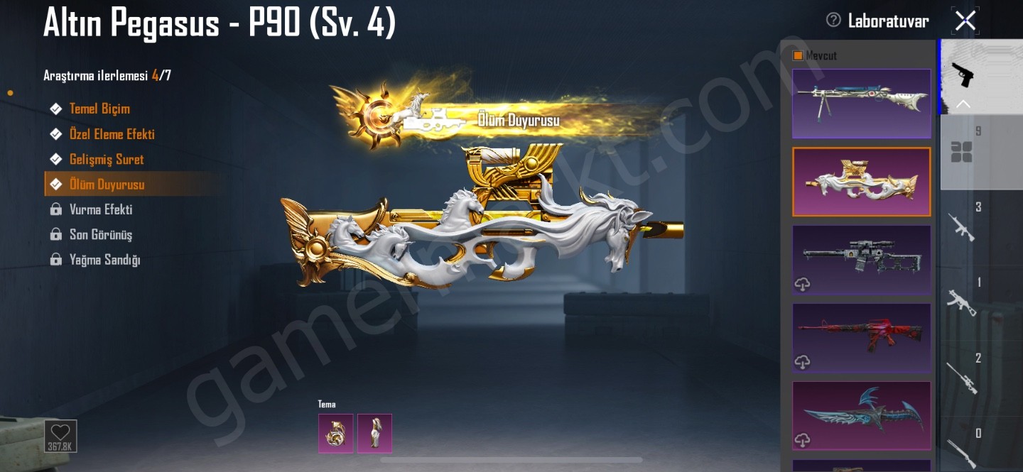 ALTIN PEGASUS P90 4 SV. KATİL BALKABAĞI GROZA 4 SV. (#1152379)