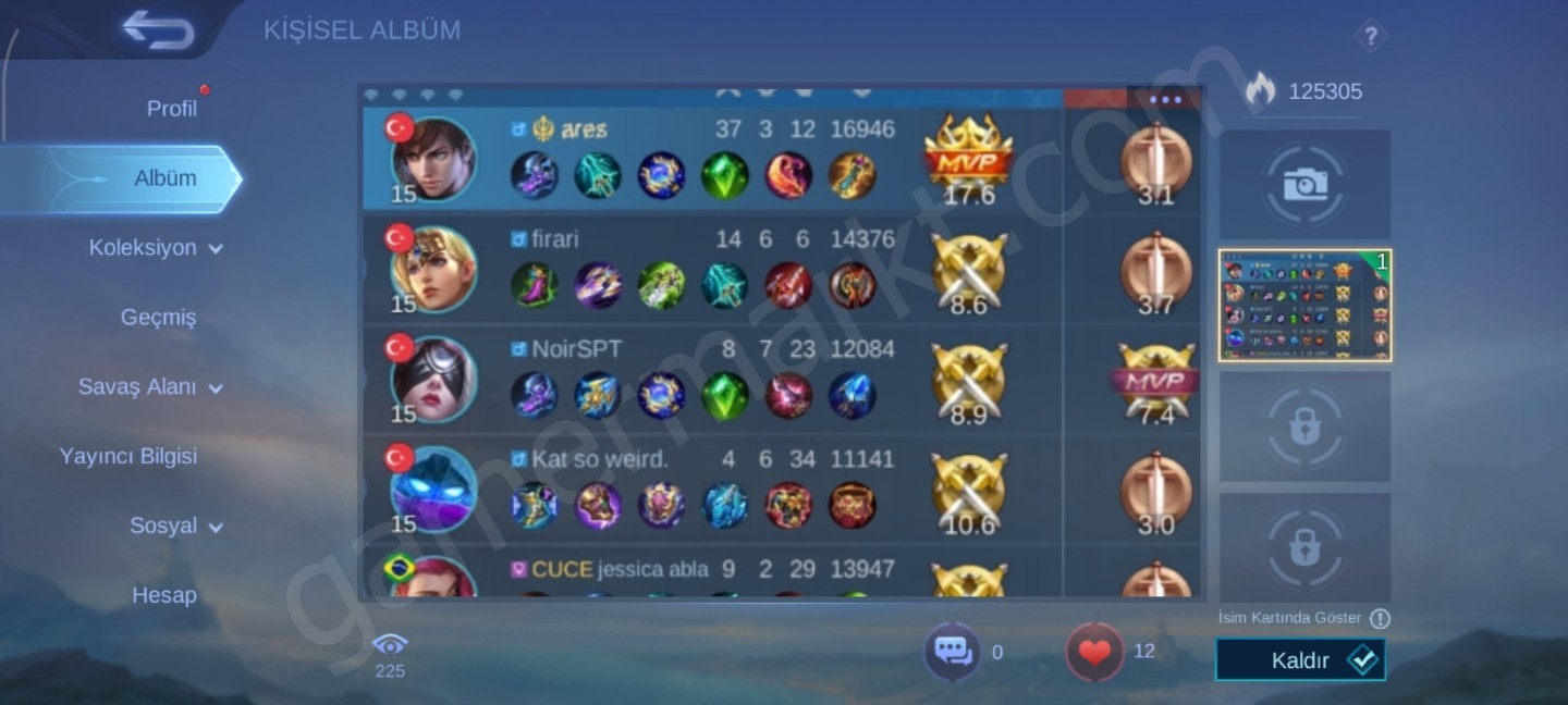 325 Kostüm+400binGold+ 130 Hero+30 k kitap (#1152805)