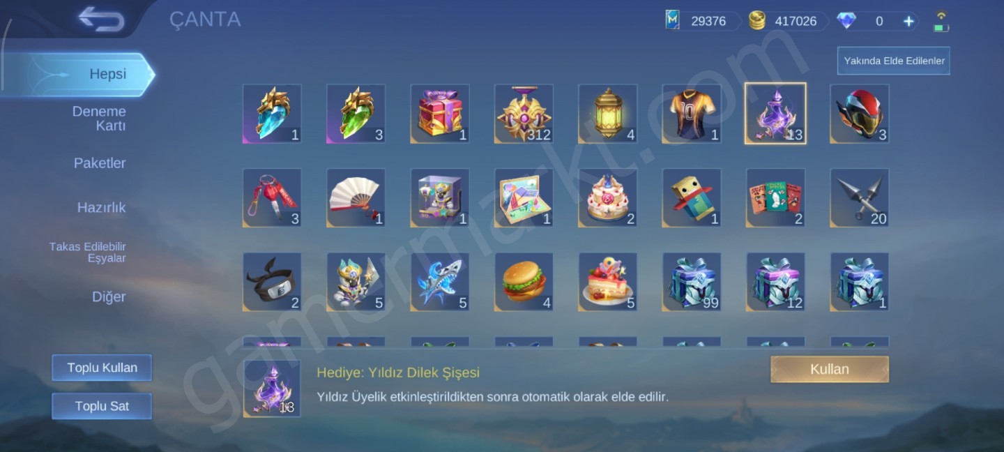 325 Kostüm+400binGold+ 130 Hero+30 k kitap (#1152805)