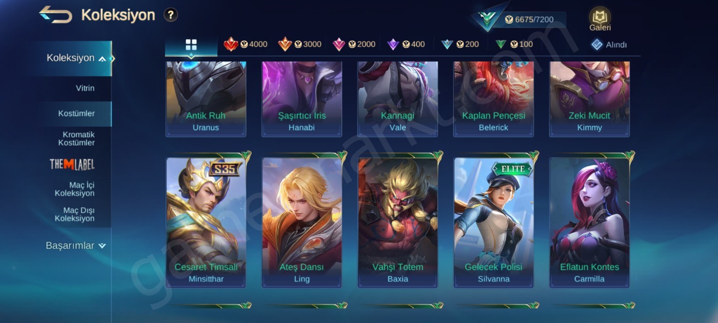 45 Skin Kelepir Hesap (#1152824)