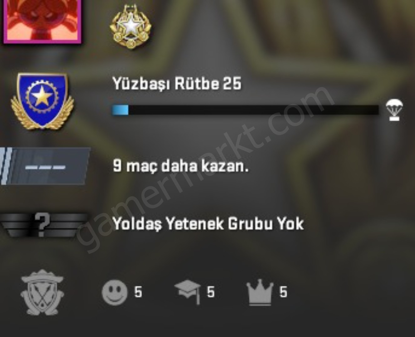 1 ROZETLİ SEÇKİN CS2 HESAP (#1153081)
