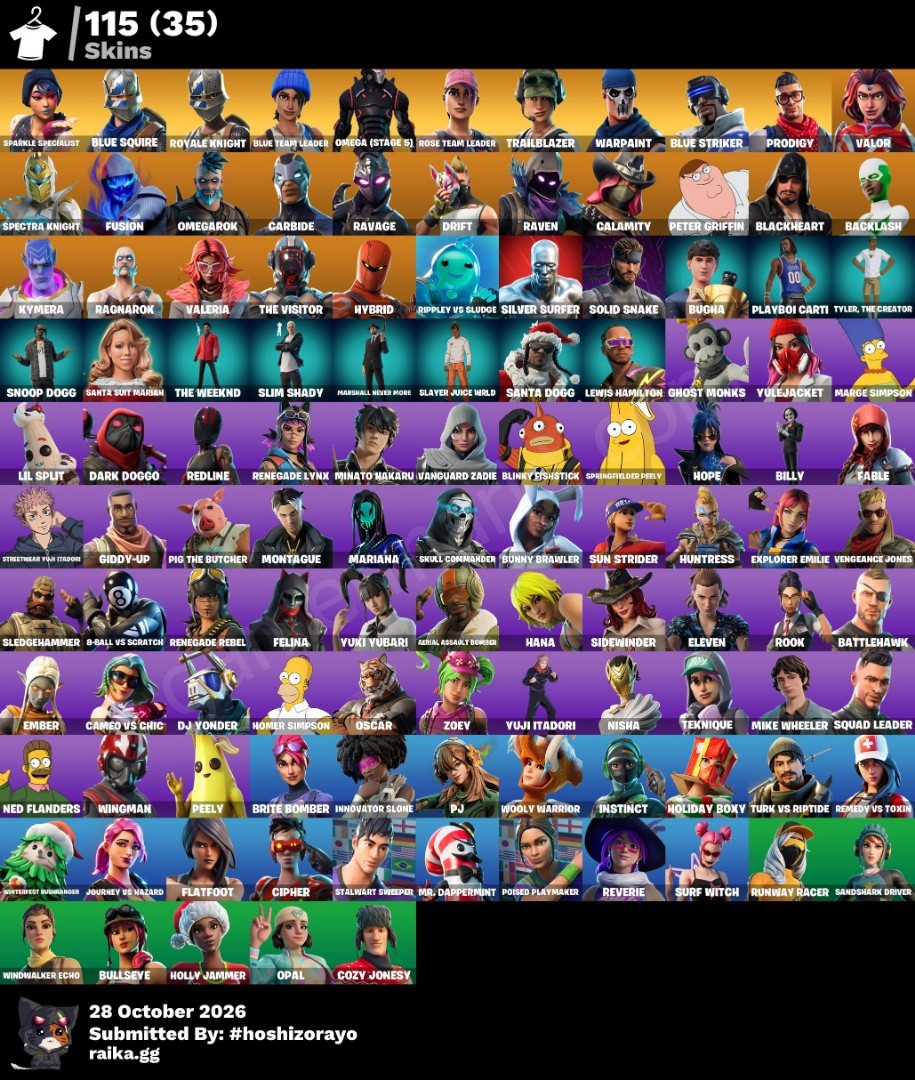 Fortnite Account with Sparkle Specialist (115 Skins) (#1153244)