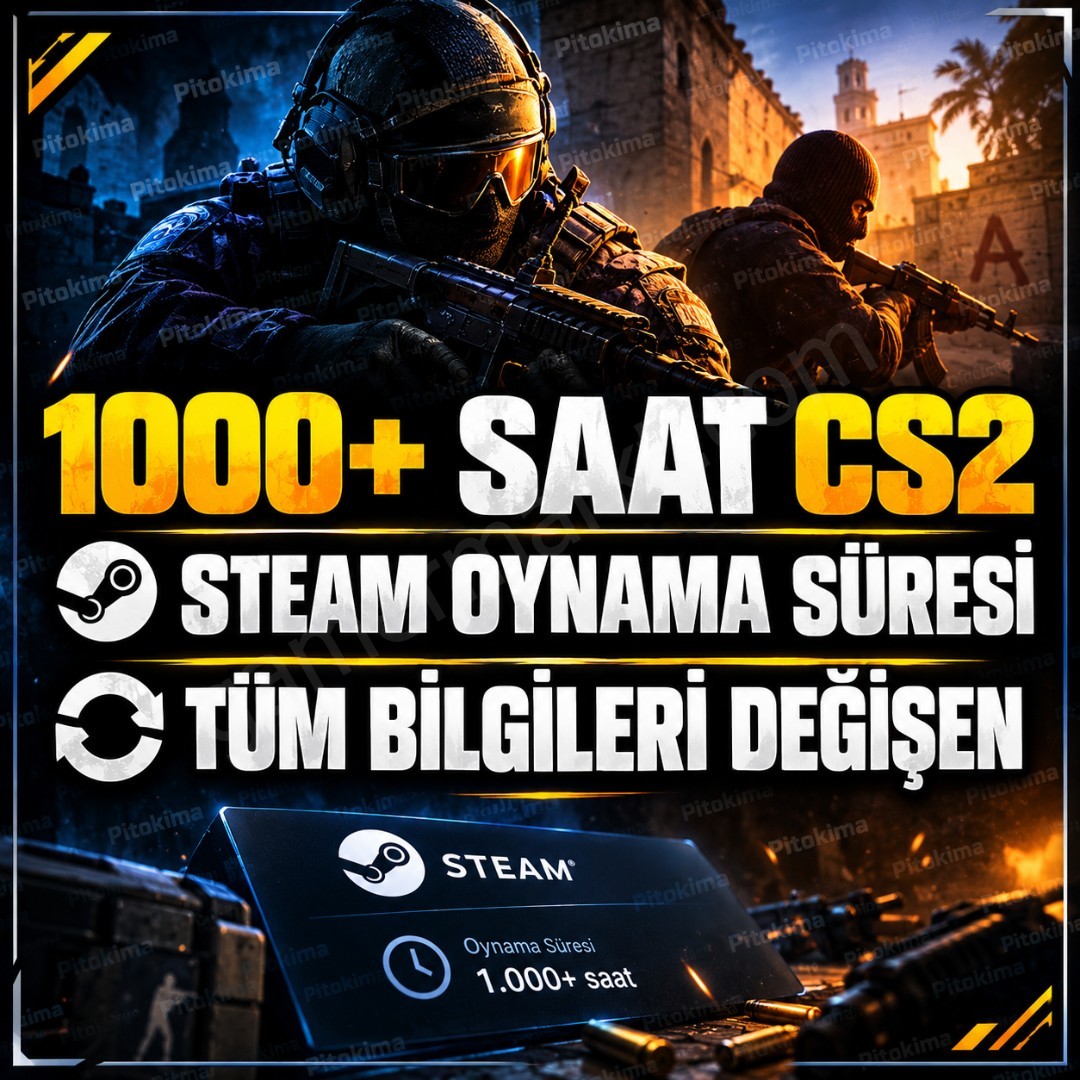 ⭐1000+ SAAT CS2 STEAM HESABI + HER ŞEYİ DEĞİŞEN (#1153323)