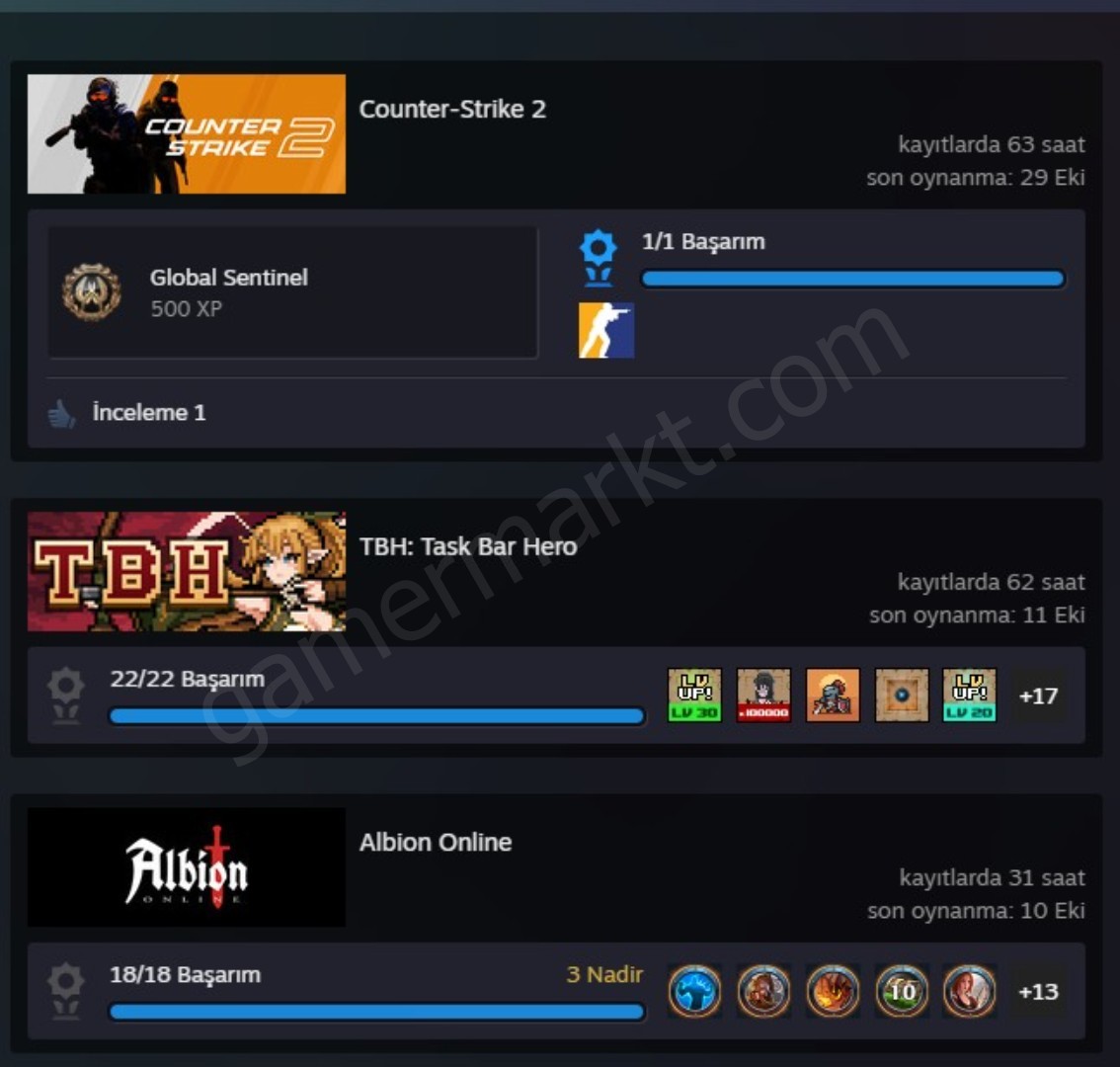 16 OYUNLU CS2 SEÇKİN HESABI OLAN TERTEMİZ STEAM HESABI (#1153457)