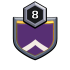 Clash of Clans Rozet - 8 Level